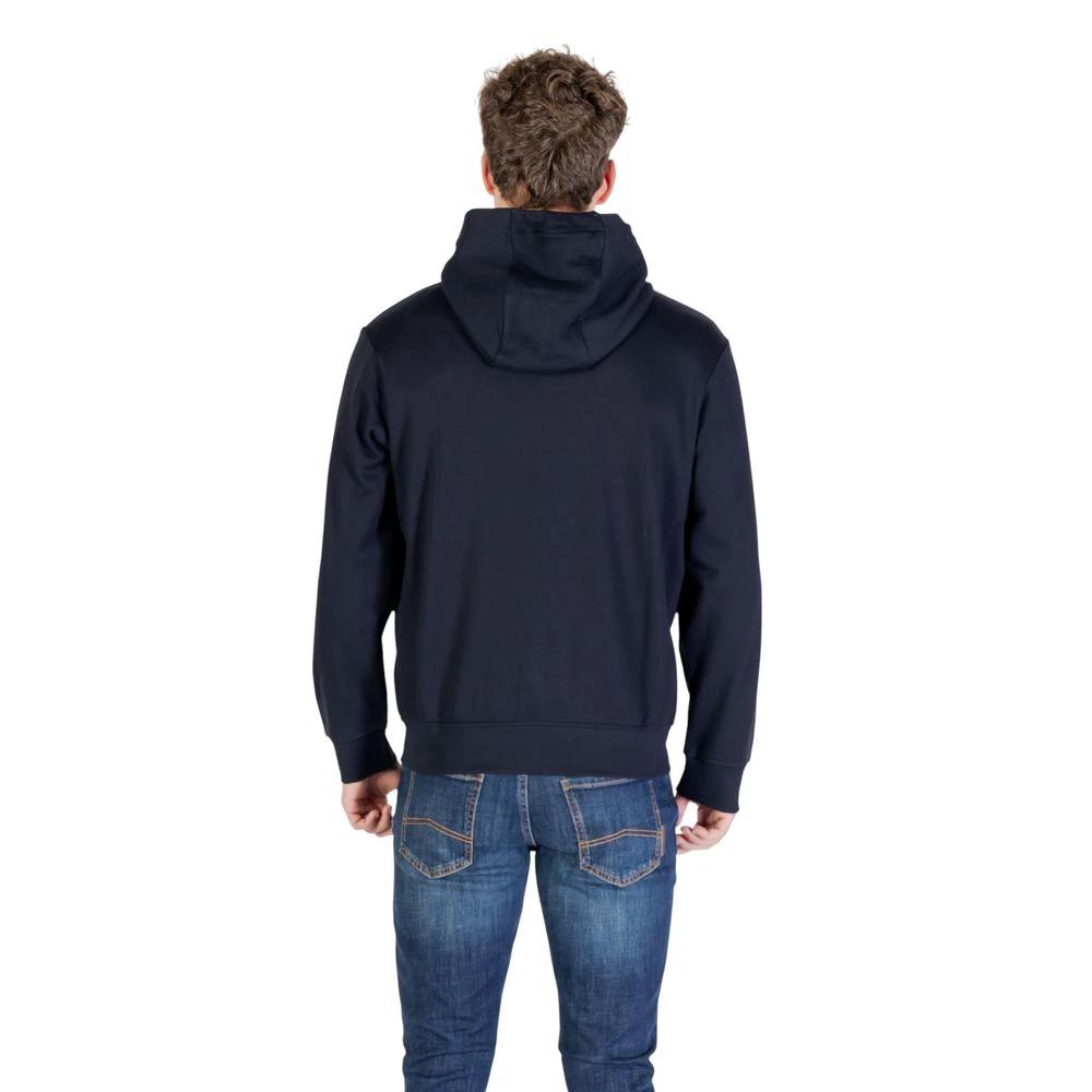 Sweat à capuche bleu en coton Armani Exchange