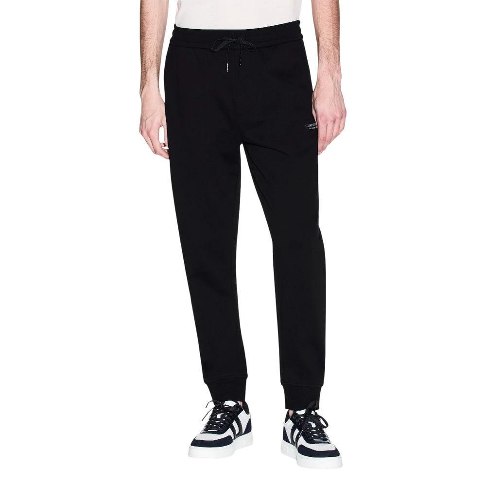 Pantalon de jogging en coton noir Armani Exchange (Pantalon de sport)