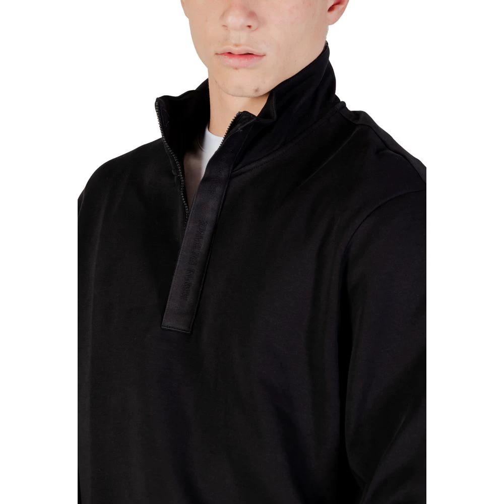 Sweat-shirt en coton noir Armani Exchange