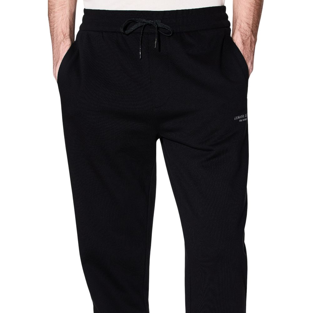 Pantalon de jogging en coton noir Armani Exchange (Pantalon de sport)