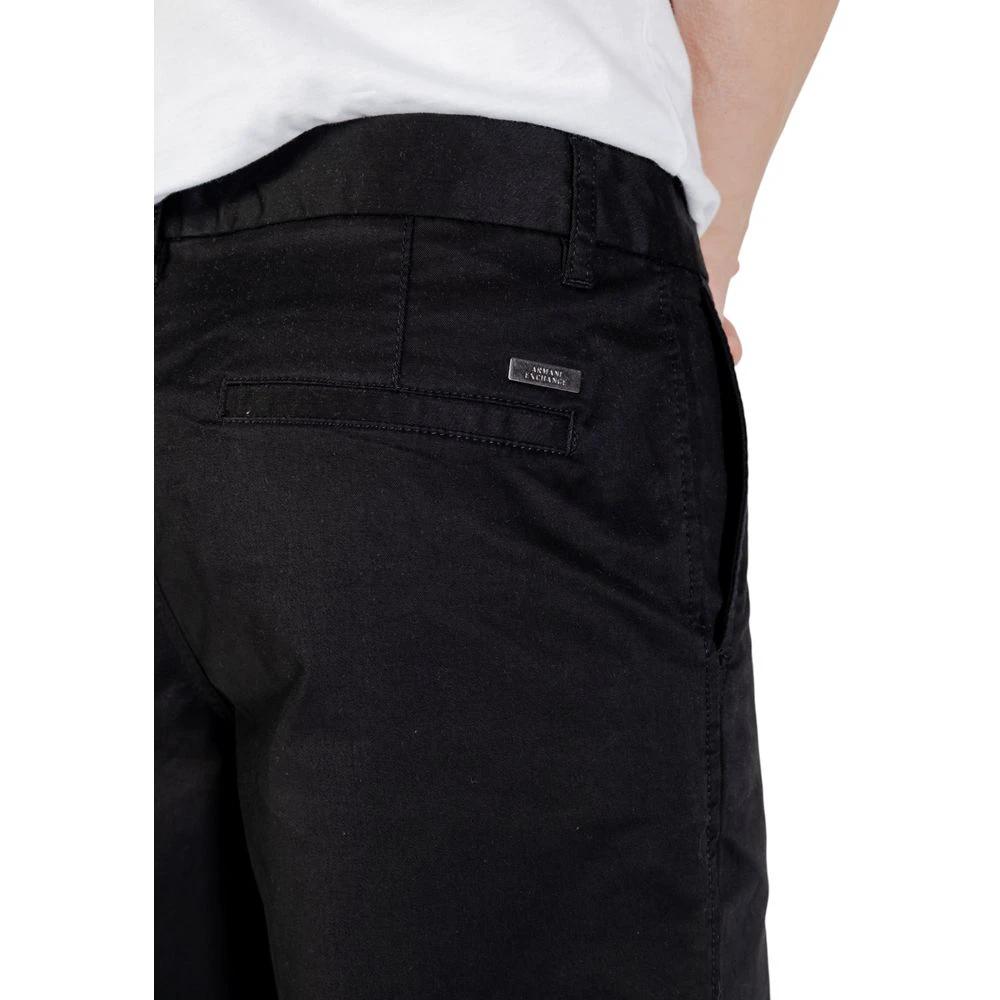 Pantalon skinny en coton noir Armani Exchange