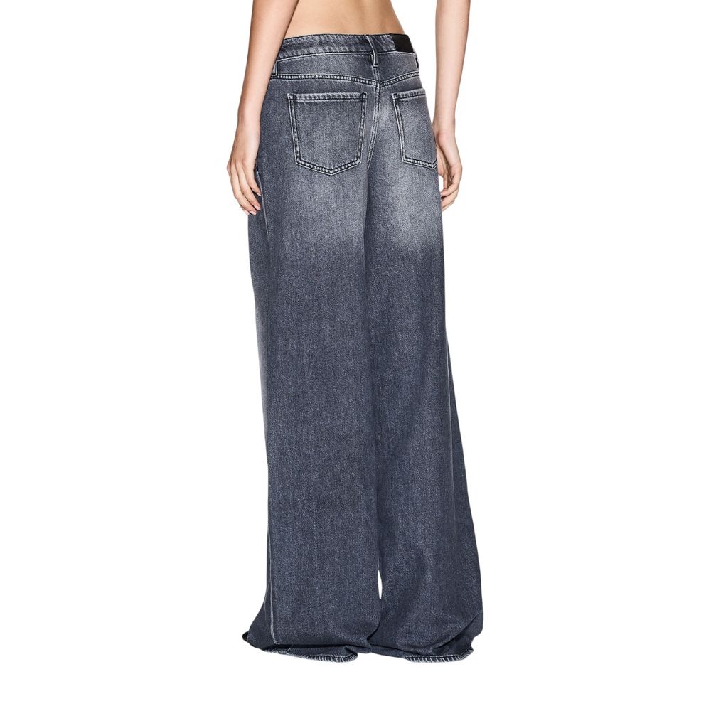 Jean Armani Exchange gris en coton coupe décontractée