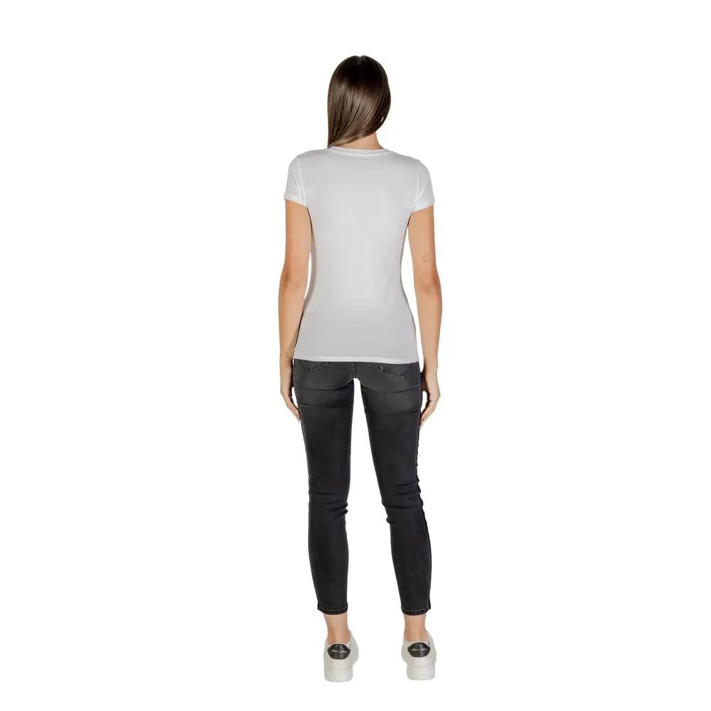 T-shirt blanc en coton Armani Exchange