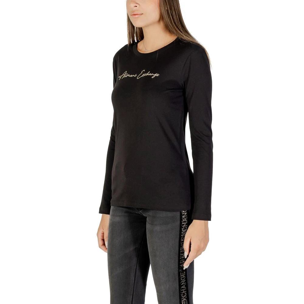 T-shirt à manches longues bicolore en coton Armani Exchange