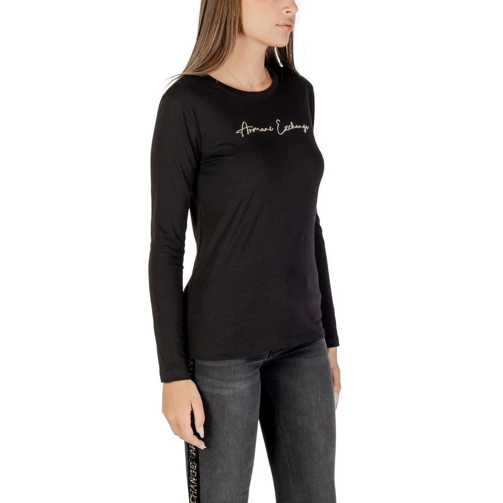 T-shirt à manches longues bicolore en coton Armani Exchange