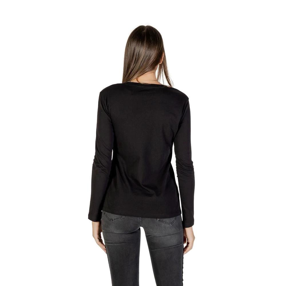 T-shirt à manches longues bicolore en coton Armani Exchange
