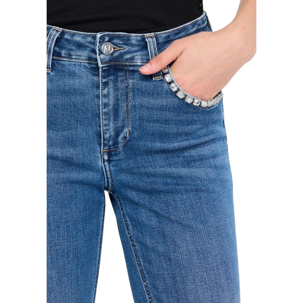 Jean bootcut en coton bleu Liu Jo