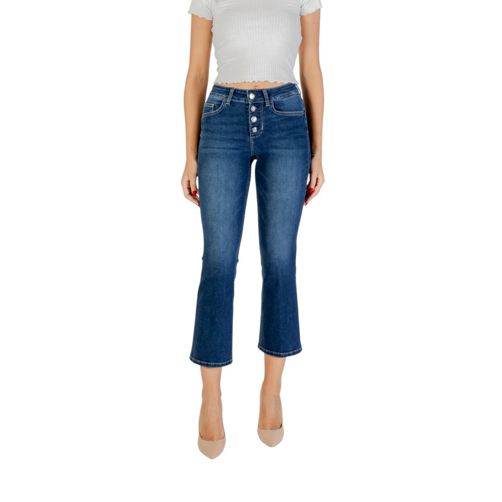 Jean bootcut en coton bleu Liu Jo