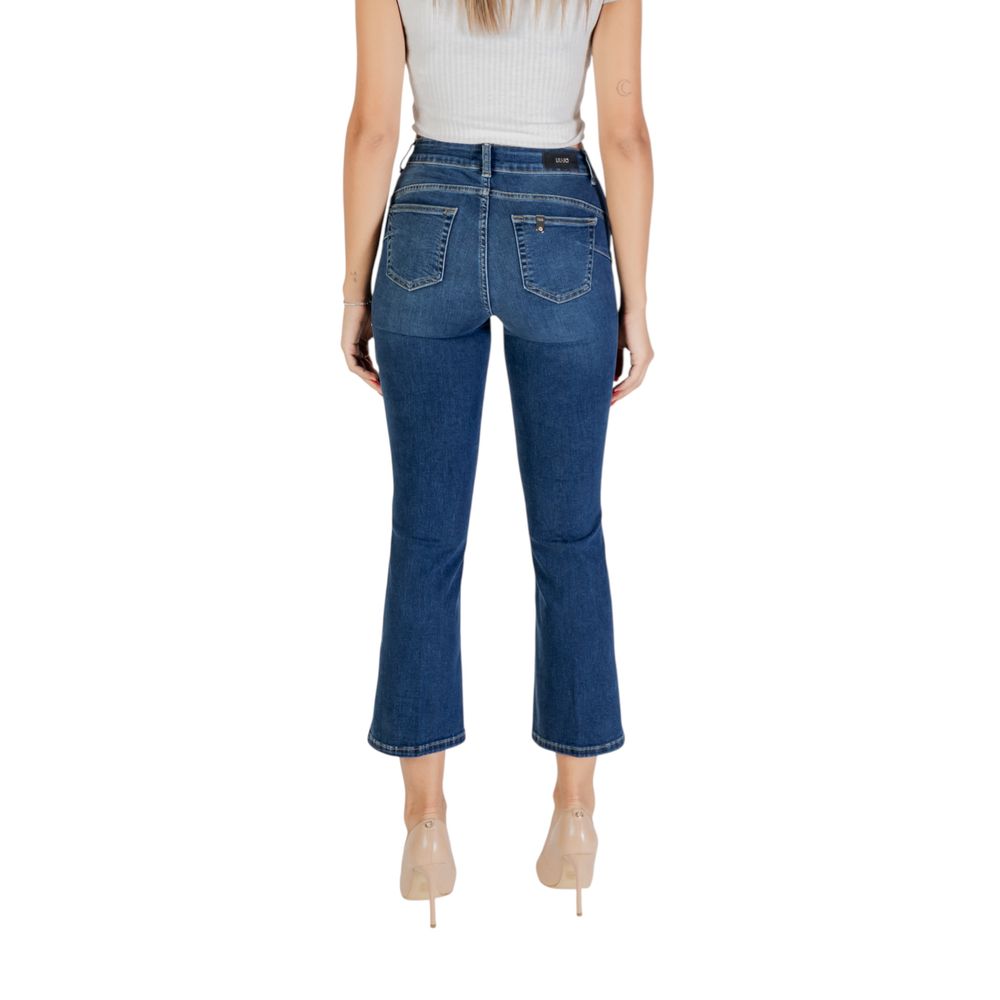 Jean bootcut en coton bleu Liu Jo