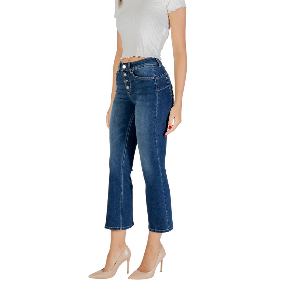 Jean bootcut en coton bleu Liu Jo