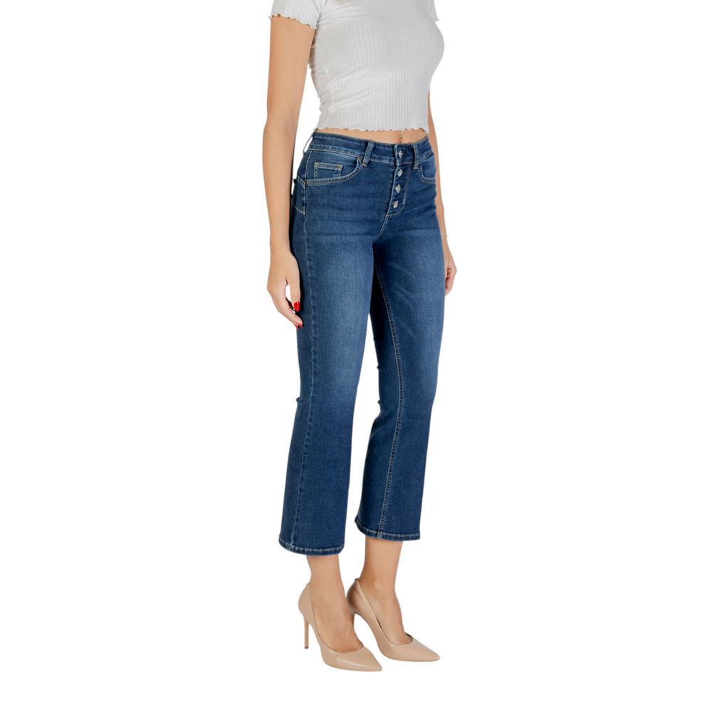 Jean bootcut en coton bleu Liu Jo