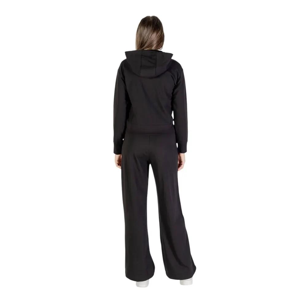 Survêtement en coton noir EA7 Emporio Armani