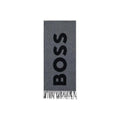 Écharpe en laine grise Hugo Boss