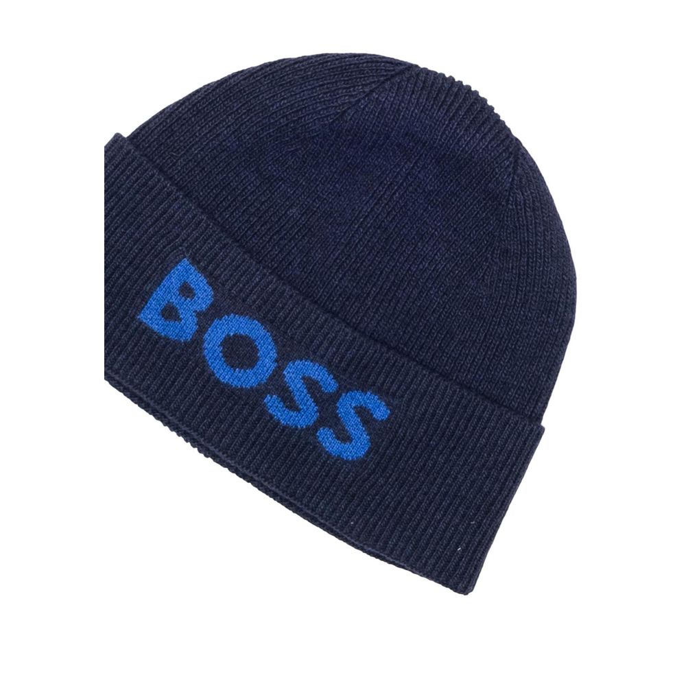 Casquette Hugo Boss bleue en polyamide recyclé (casquette de baseball)
