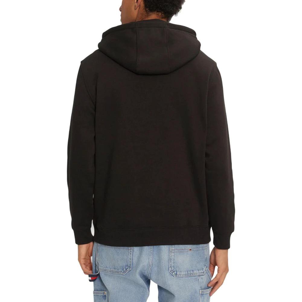 Sweat à capuche en coton noir Tommy Hilfiger Jeans