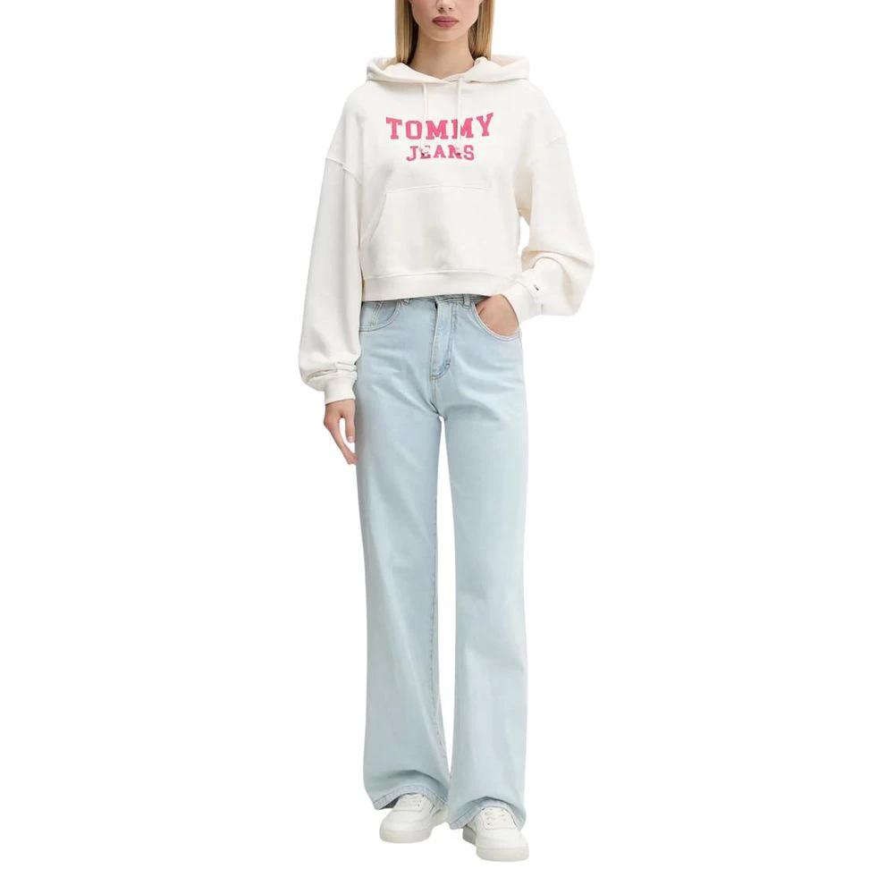 Tommy Hilfiger Jeans Cream Recycled Cotton Hoodie