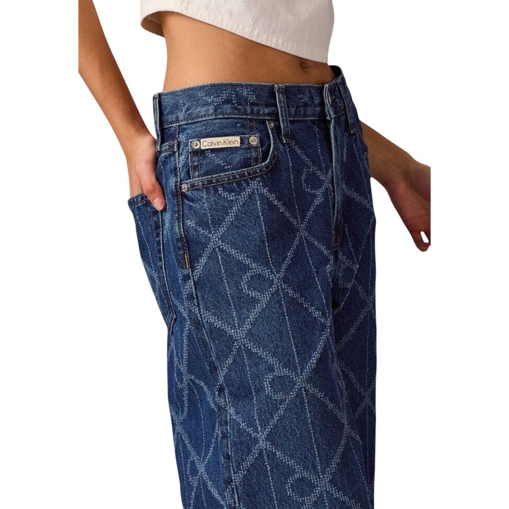 Jean boyfriend bleu en coton Calvin Klein Jeans