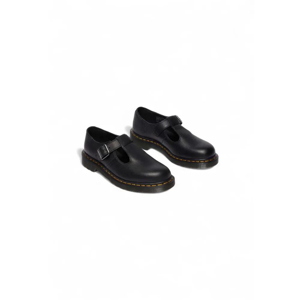 Escarpins à plateforme en cuir noir Dr. Martens