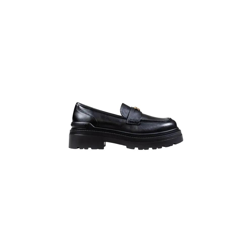 PINKO Black Leather Platform Pumps
