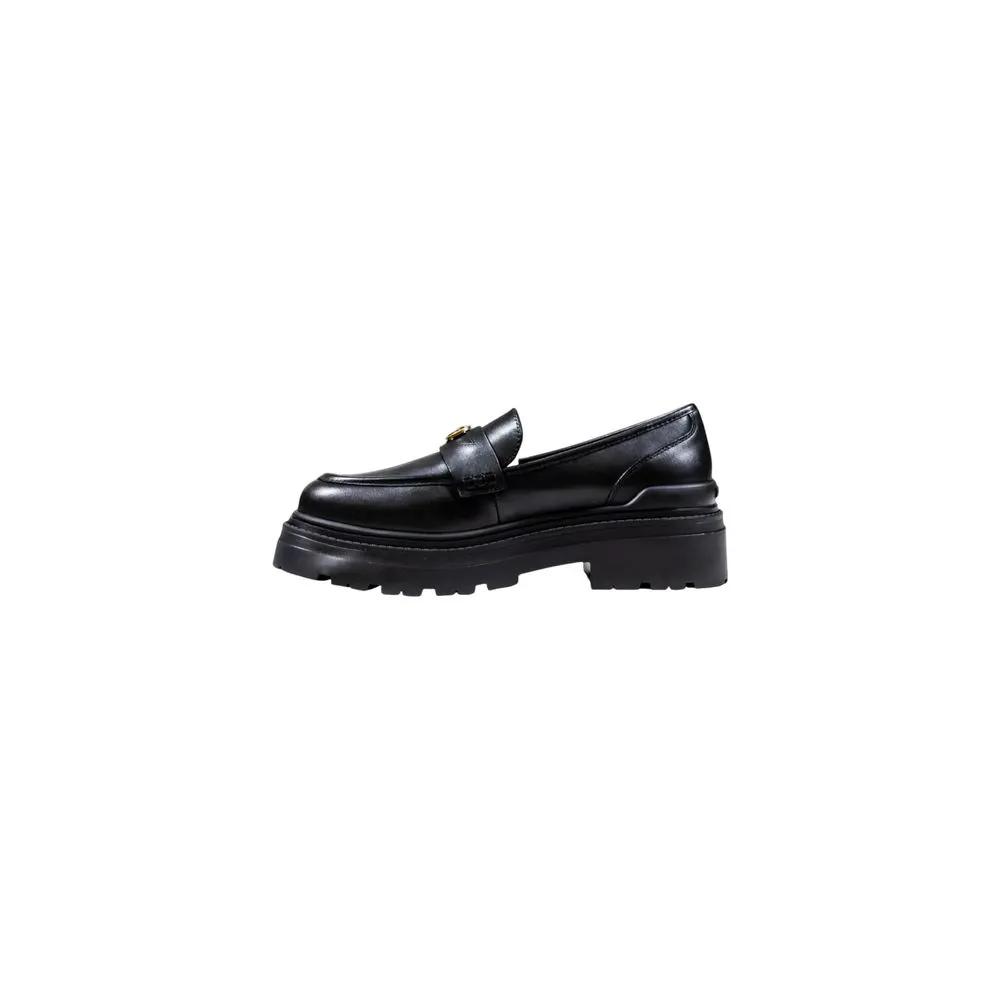 PINKO Black Leather Platform Pumps