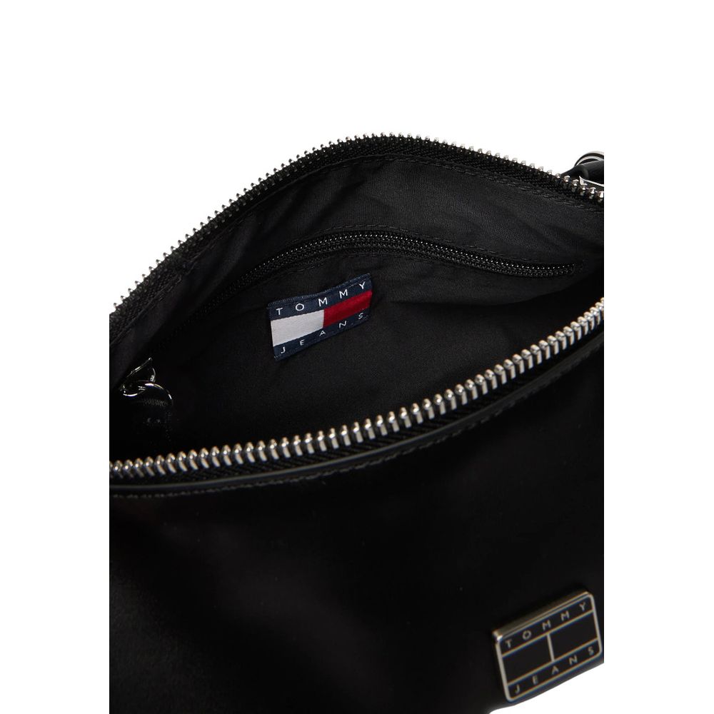 Sac à main Tommy Hilfiger Jeans en cuir synthétique noir