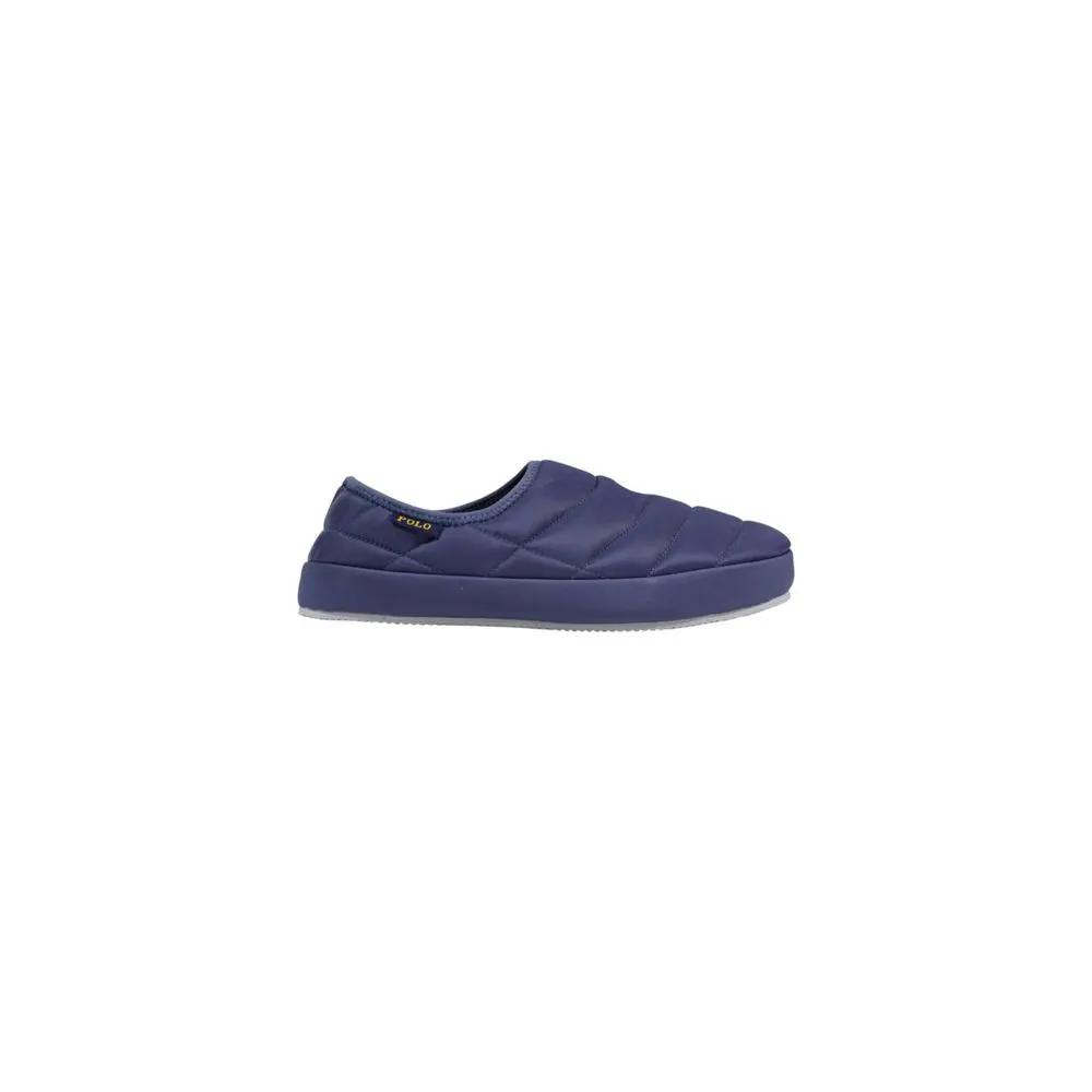 Pantoufles en textile bleu Ralph Lauren