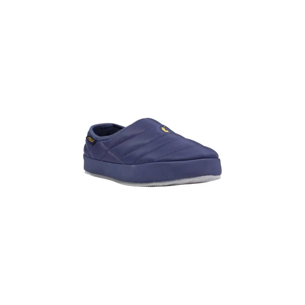 Pantoufles en textile bleu Ralph Lauren