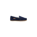 Pantoufles en daim bleu Ralph Lauren