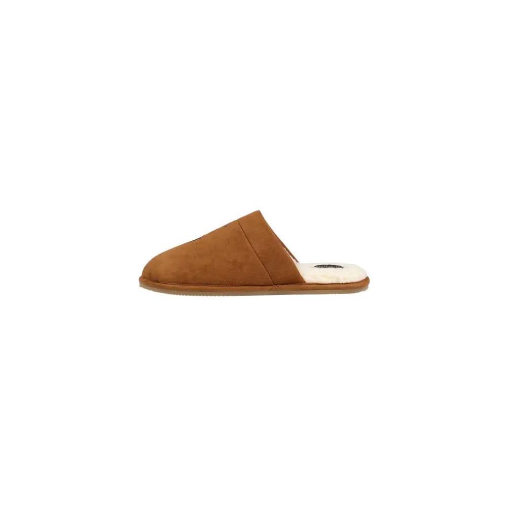 Pantoufles en textile marron Ralph Lauren