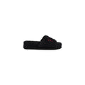 Pantoufles en textile noir Ralph Lauren