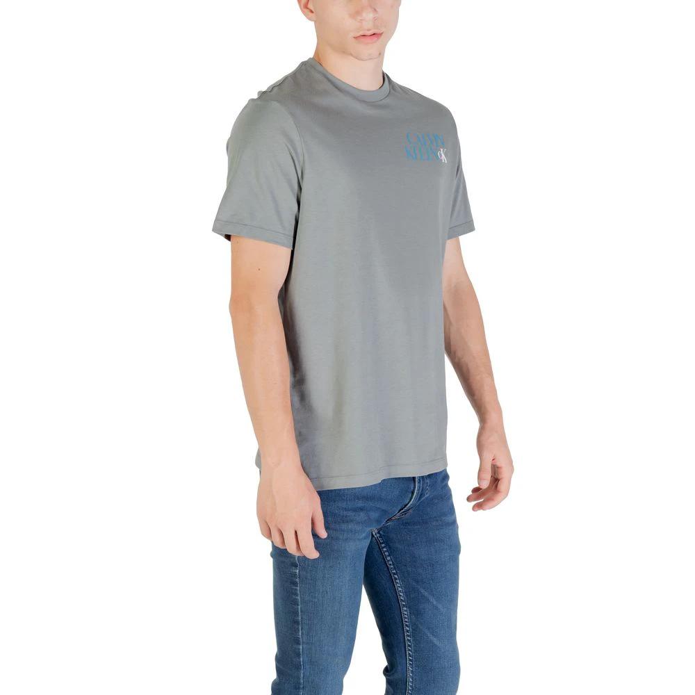 T-shirt gris en coton Calvin Klein Jeans