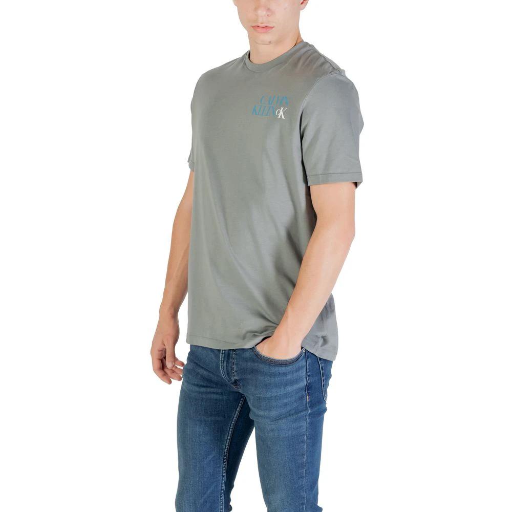T-shirt gris en coton Calvin Klein Jeans