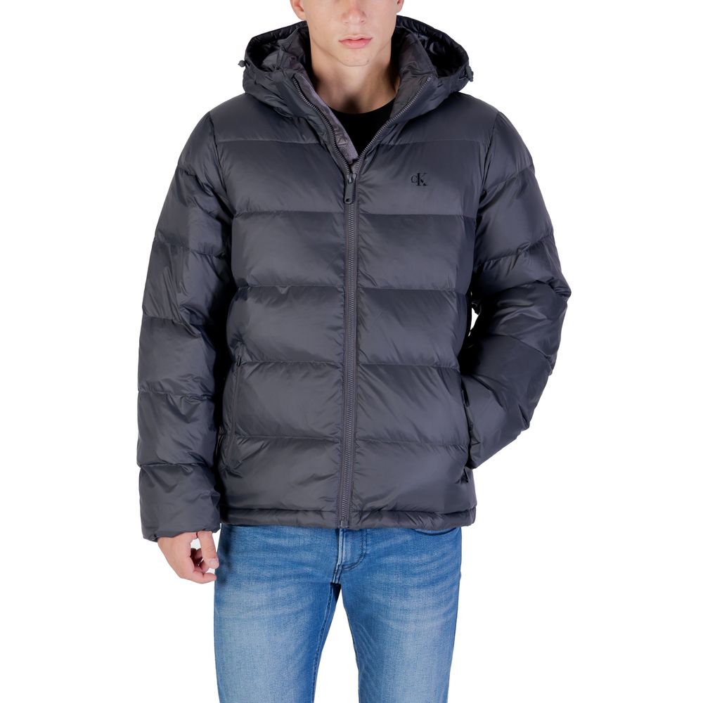 Manteau gris en polyamide Calvin Klein Jeans