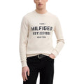 Sweat-shirt beige en coton biologique Tommy Hilfiger