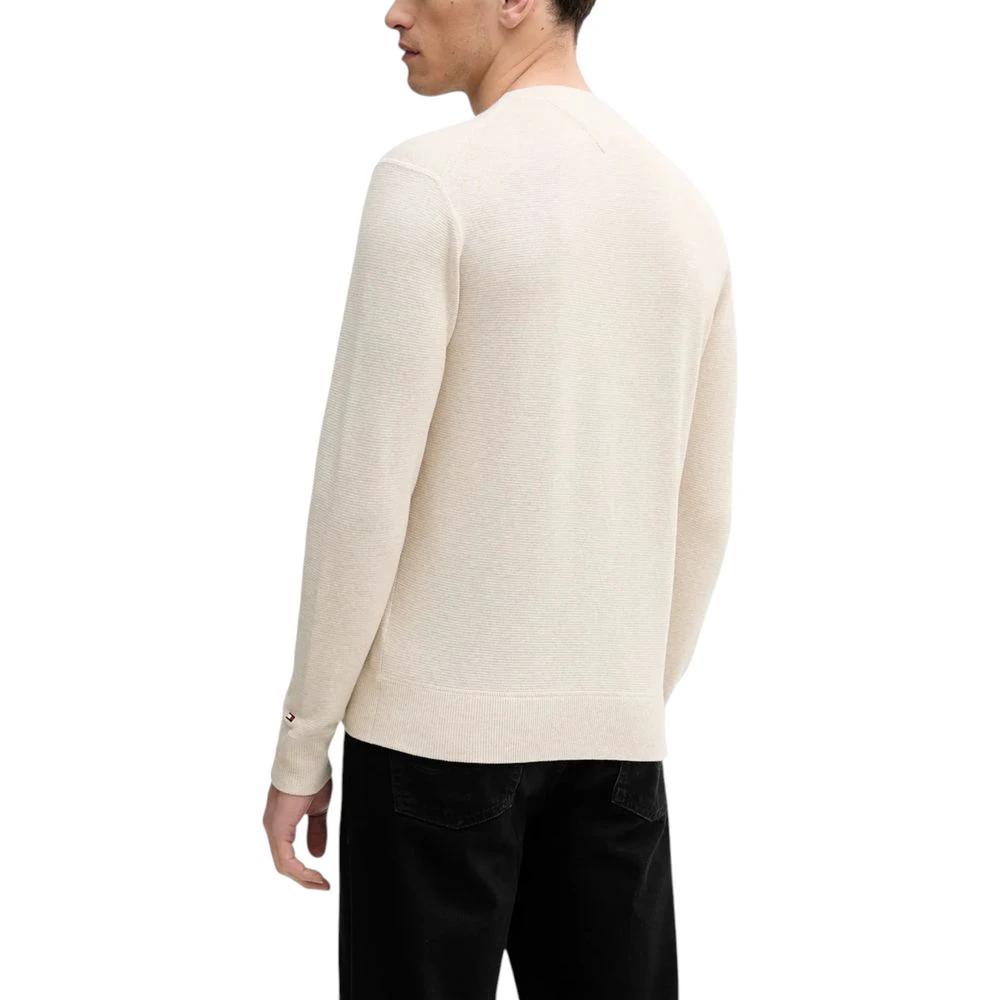Sweat-shirt beige en coton biologique Tommy Hilfiger