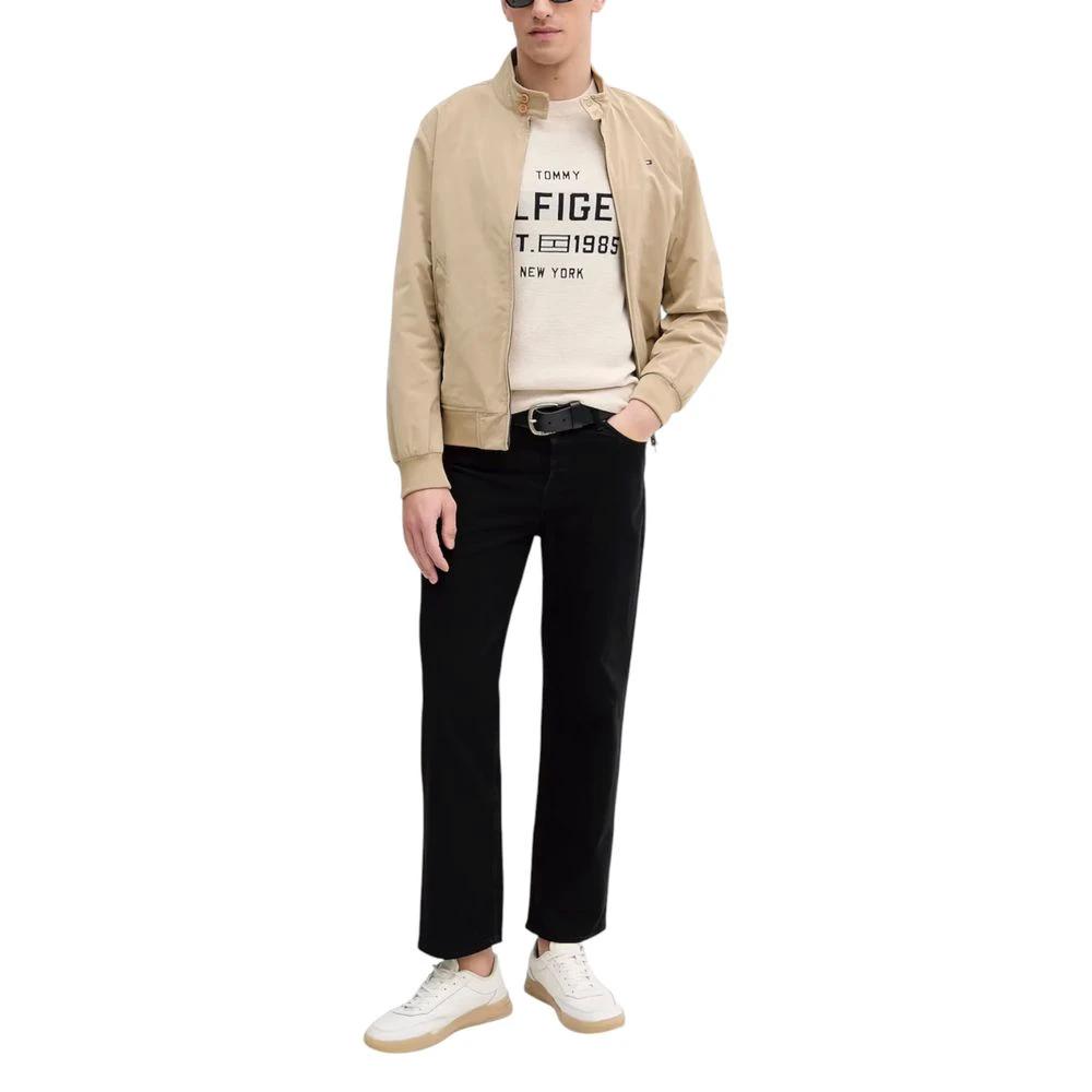 Sweat-shirt beige en coton biologique Tommy Hilfiger