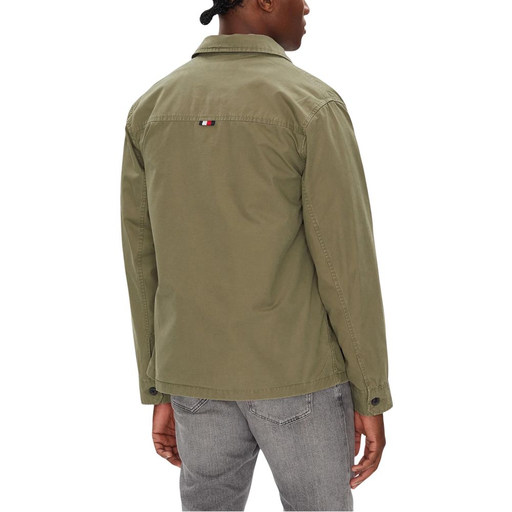 Manteau bicolore Tommy Hilfiger en coton recyclé