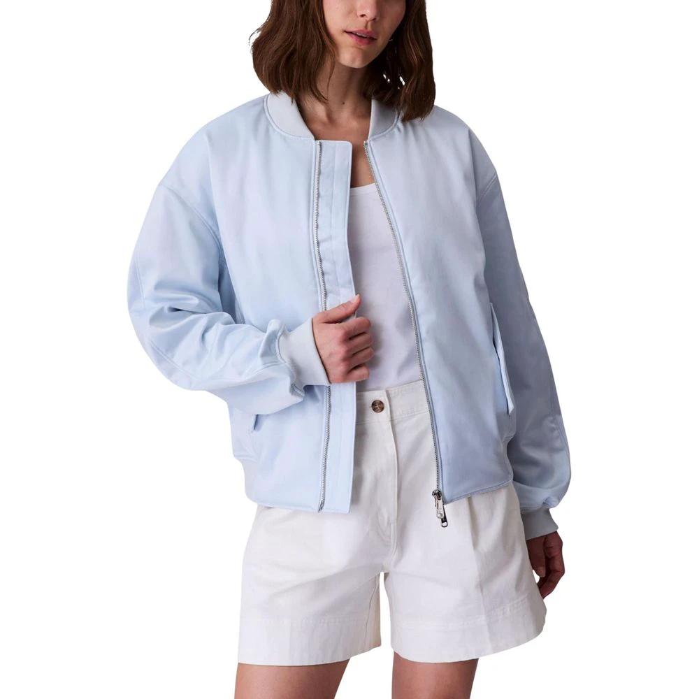 Bomber bleu en polyester recyclé Calvin Klein Jeans
