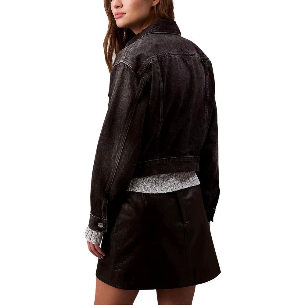 Veste en jean noir en coton Calvin Klein Jeans