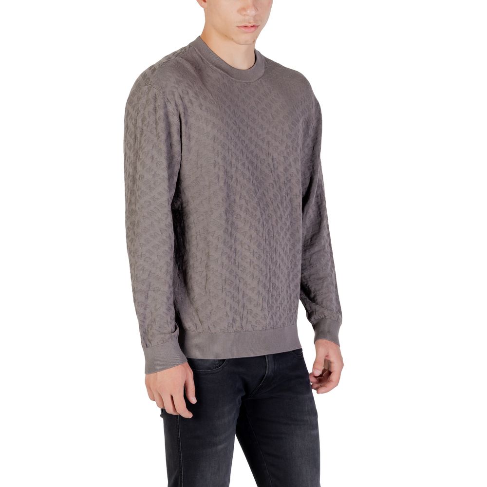 Sweat-shirt gris en polyamide Armani Exchange