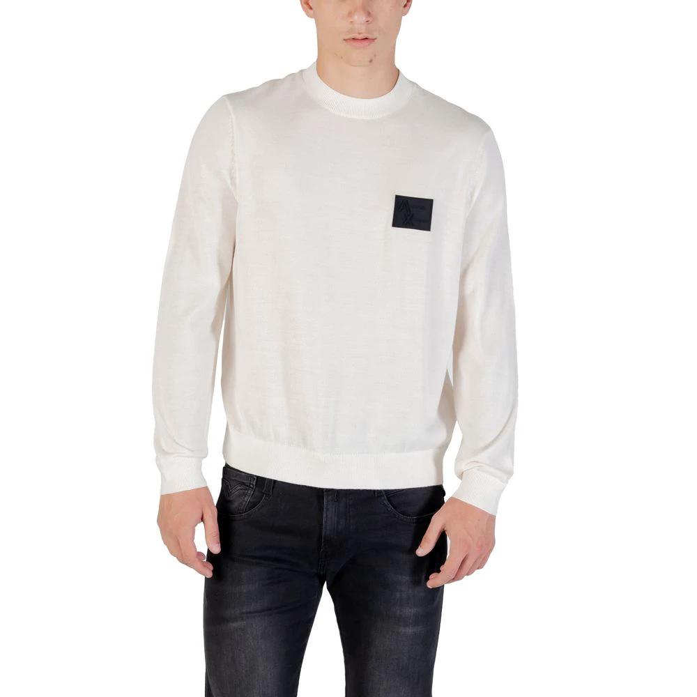 Sweat-shirt blanc en marabout Armani Exchange
