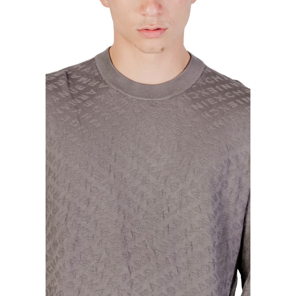 Sweat-shirt gris en polyamide Armani Exchange