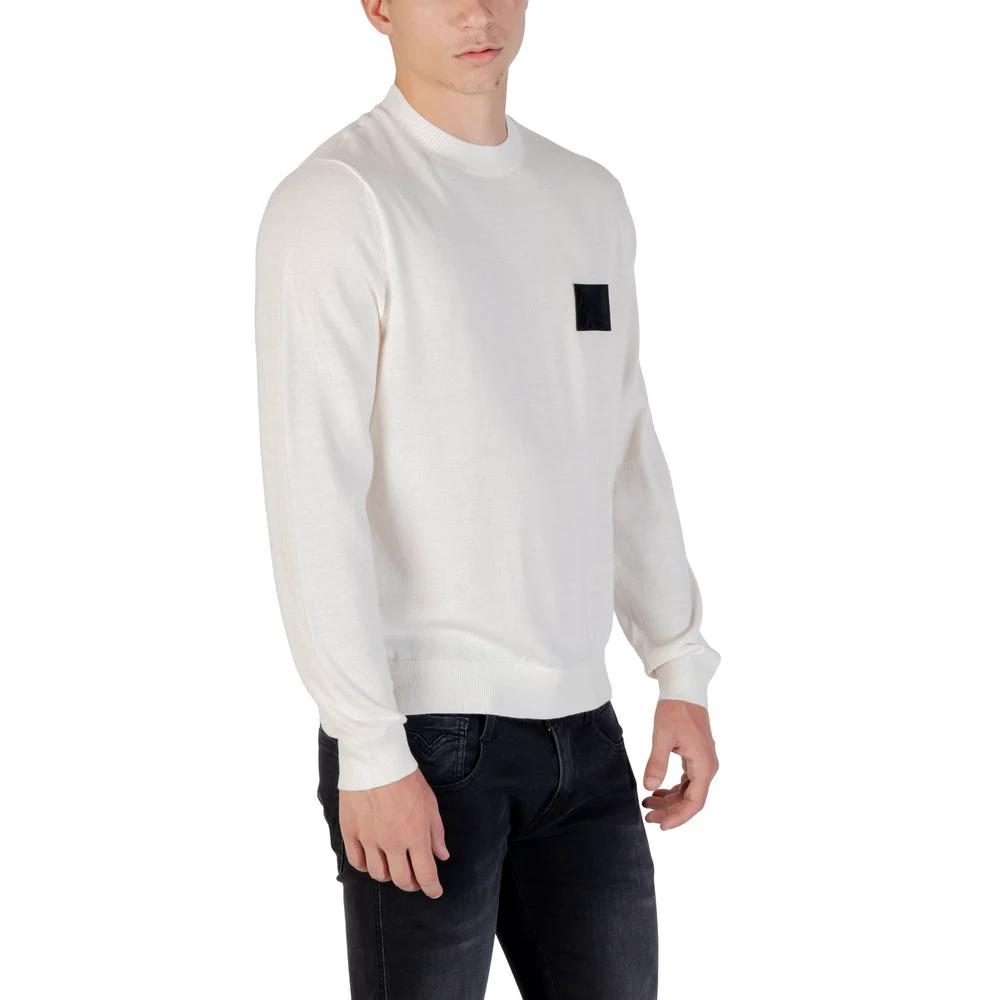 Sweat-shirt blanc en marabout Armani Exchange