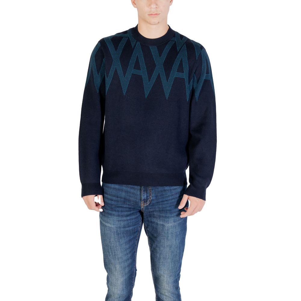 Sweat-shirt noir en marabout Armani Exchange