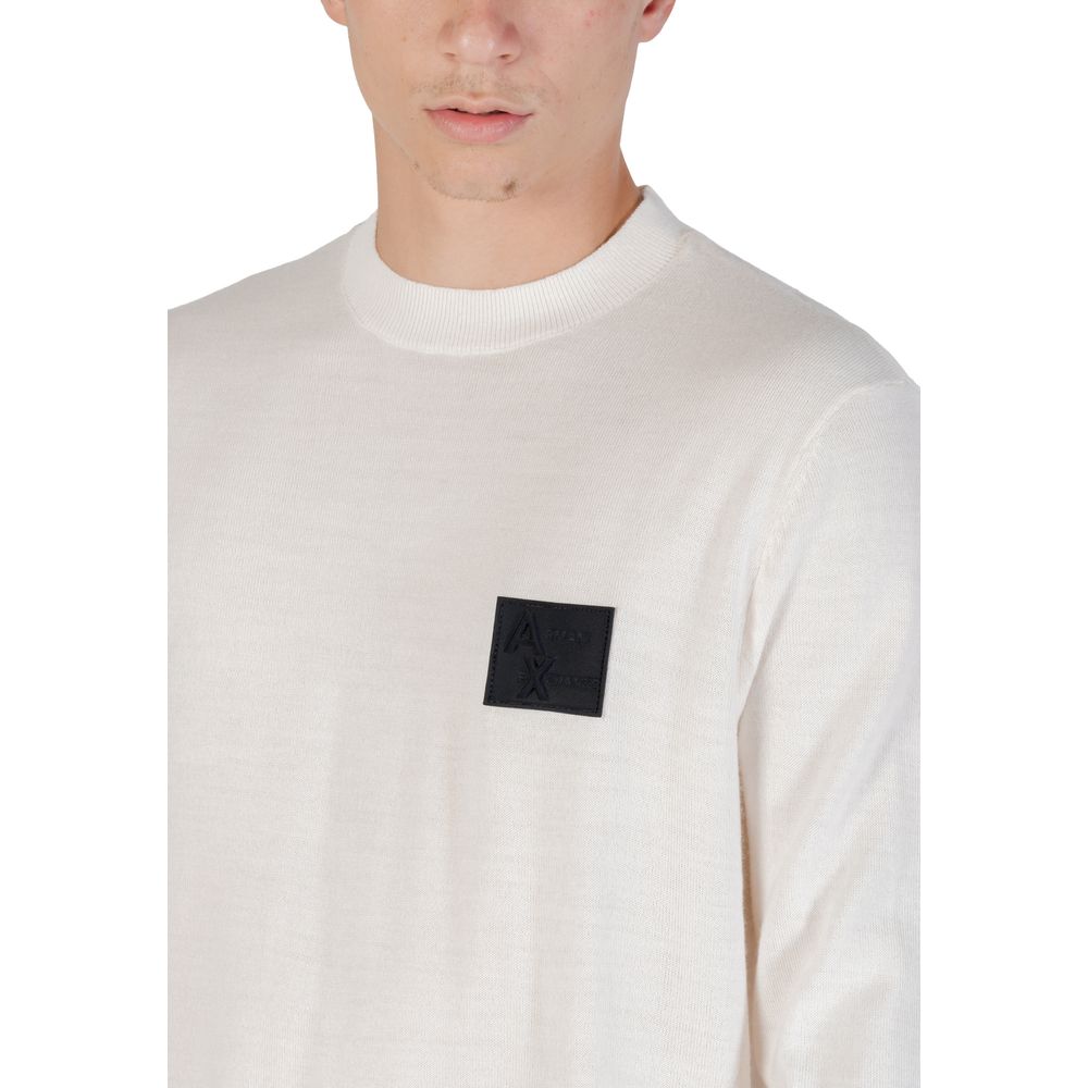 Sweat-shirt blanc en marabout Armani Exchange