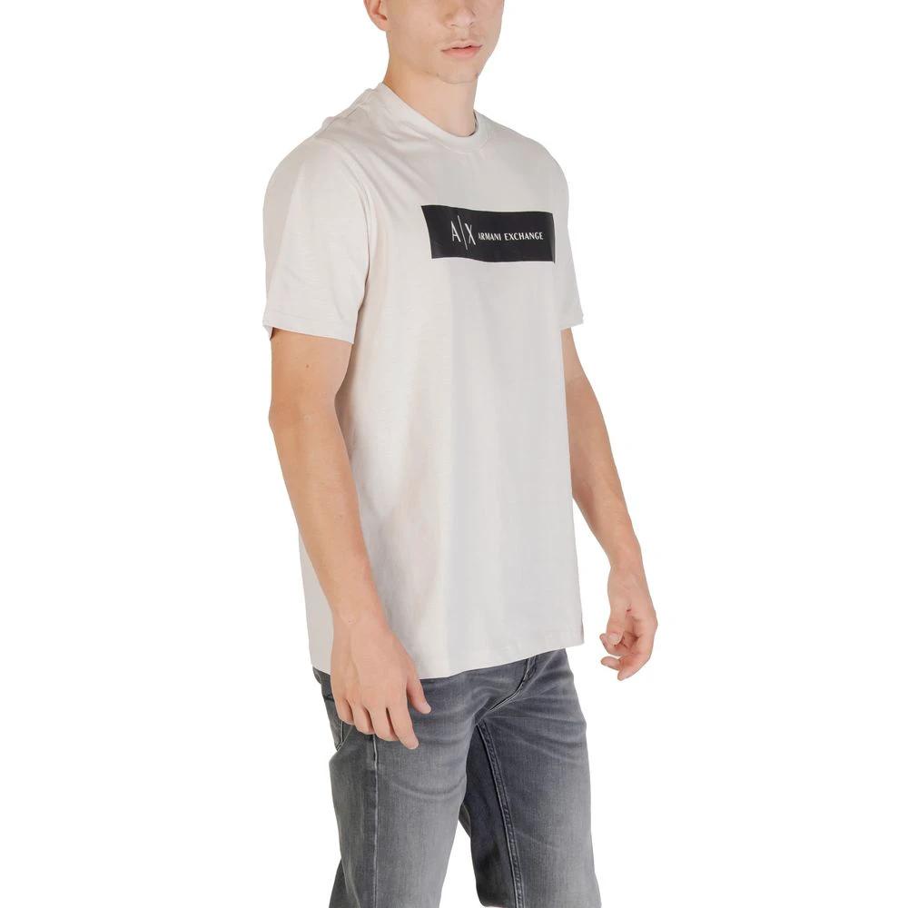 T-shirt en coton beige Armani Exchange