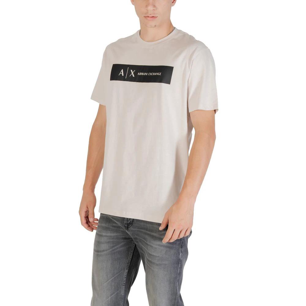 T-shirt en coton beige Armani Exchange
