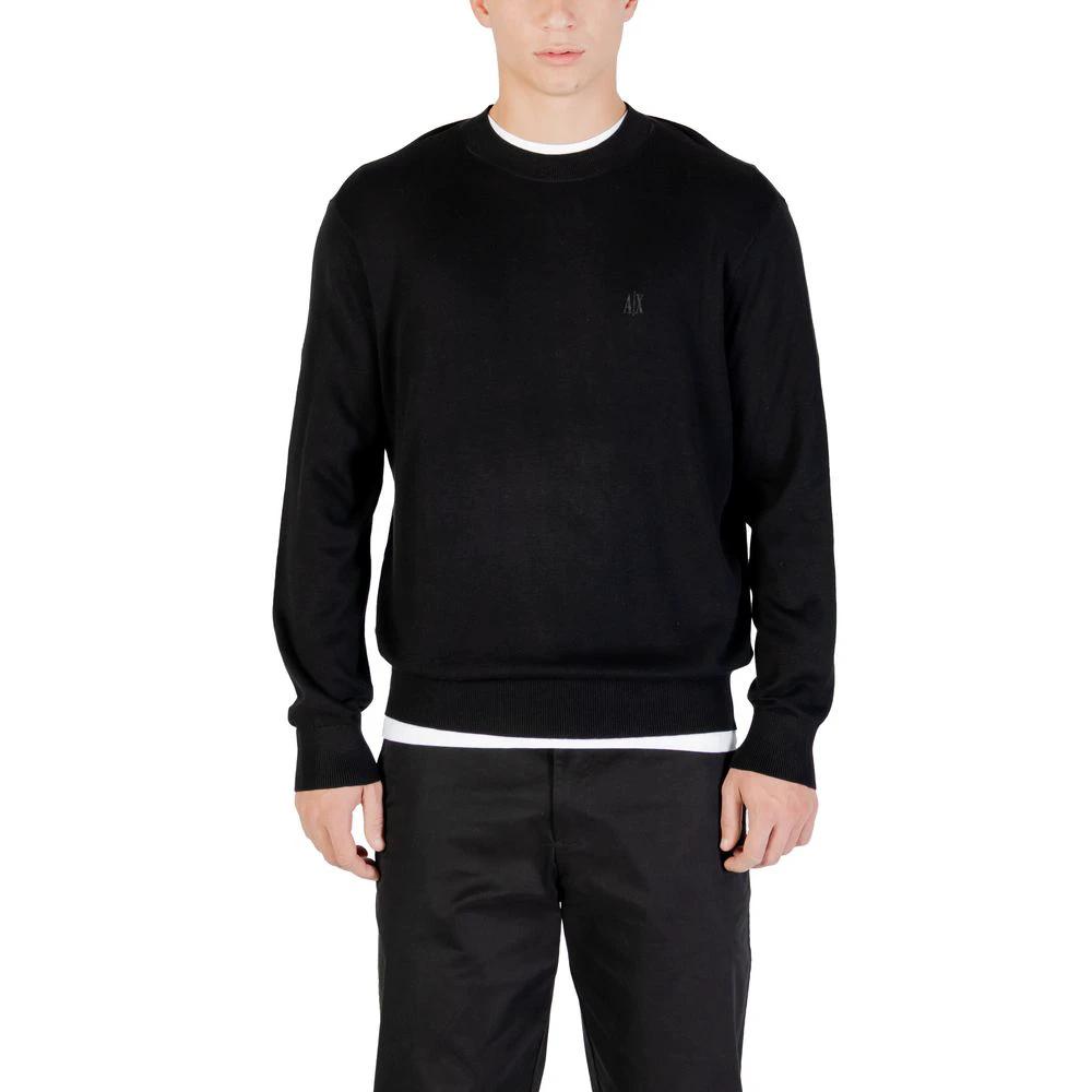 Sweat-shirt noir en viscose Armani Exchange