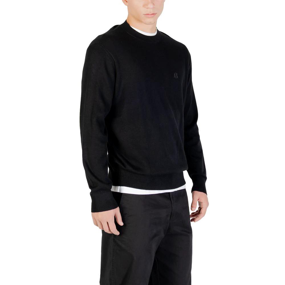 Sweat-shirt noir en viscose Armani Exchange