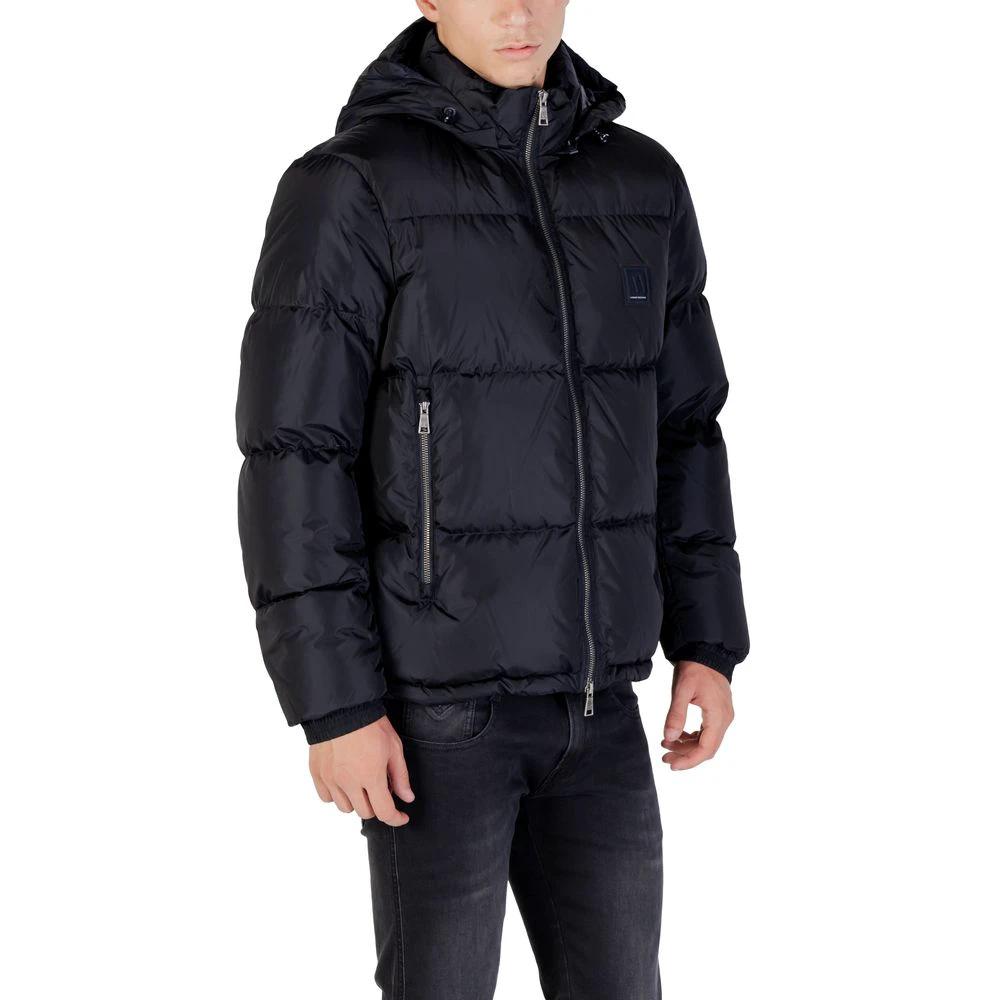 Manteau Armani Exchange bleu en polyamide